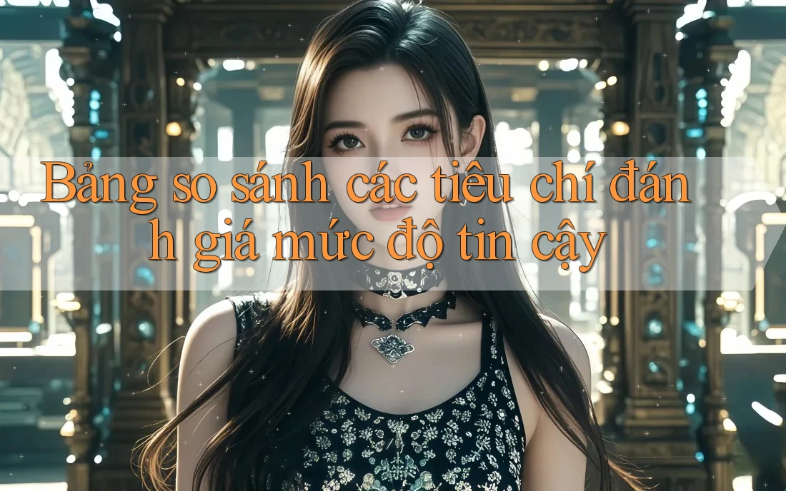 Bảng so sánh các tiêu chí đánh giá mức độ tin cậy