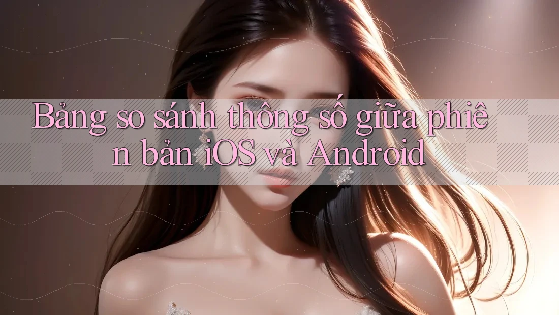 Bảng so sánh thông số giữa phiên bản iOS và Android