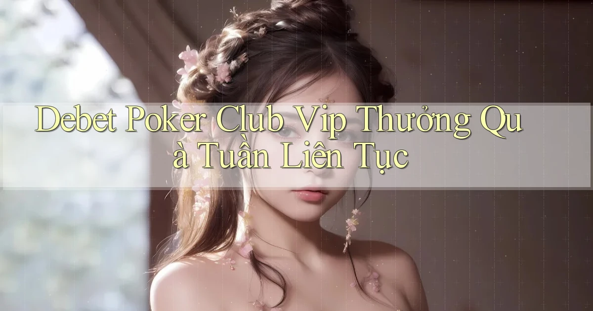 debet  poker club vip thưởng quà tuần liên tục