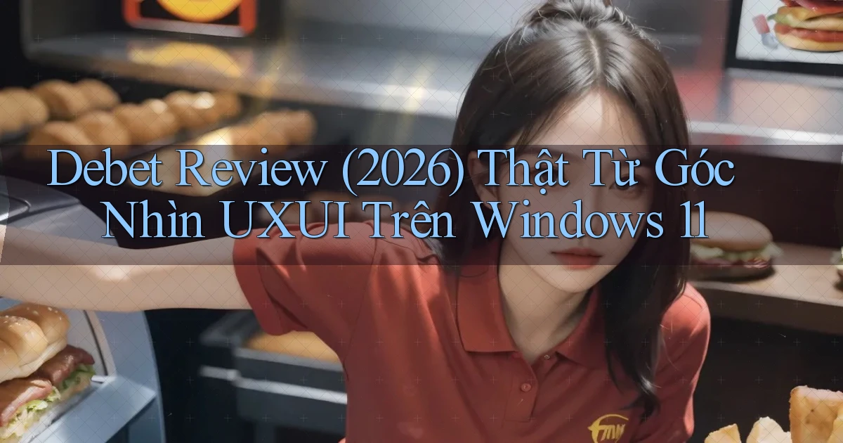 Debet review (2026) thật từ góc nhìn UXUI trên Windows 11