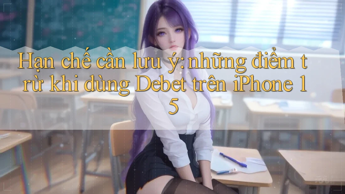 Hạn chế cần lưu ý: những điểm trừ khi dùng Debet trên iPhone 15