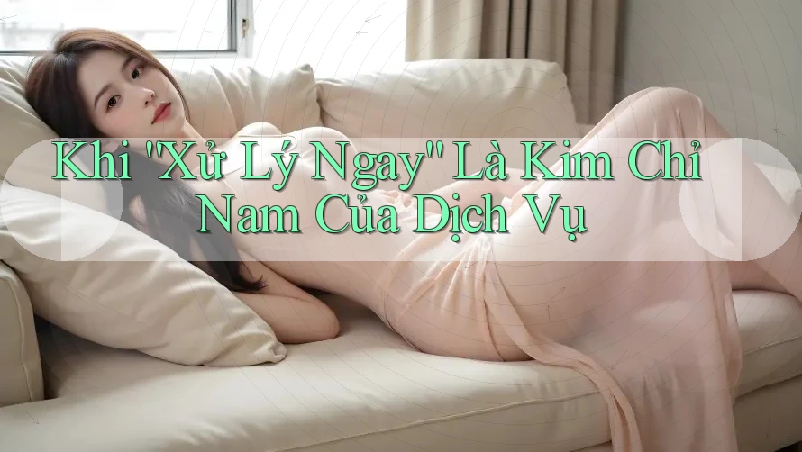 Khi “Xử Lý Ngay” Là Kim Chỉ Nam Của Dịch Vụ
