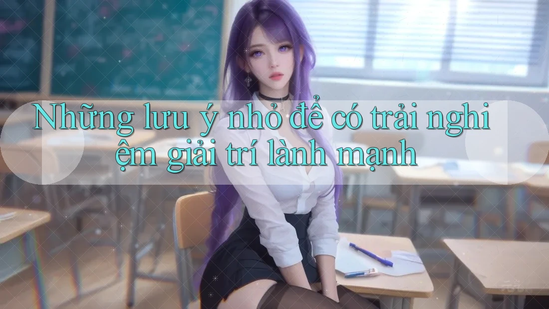 Những lưu ý nhỏ để có trải nghiệm giải trí lành mạnh