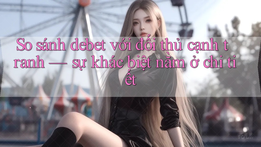 So sánh debet với đối thủ cạnh tranh — sự khác biệt nằm ở chi tiết