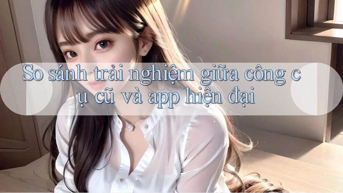 So sánh trải nghiệm giữa công cụ cũ và app hiện đại