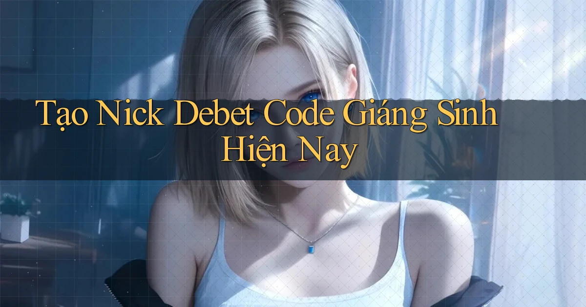 tạo nick debet code giáng sinh hiện nay