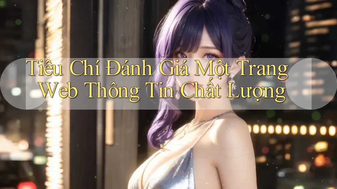 Tiêu Chí Đánh Giá Một Trang Web Thông Tin Chất Lượng