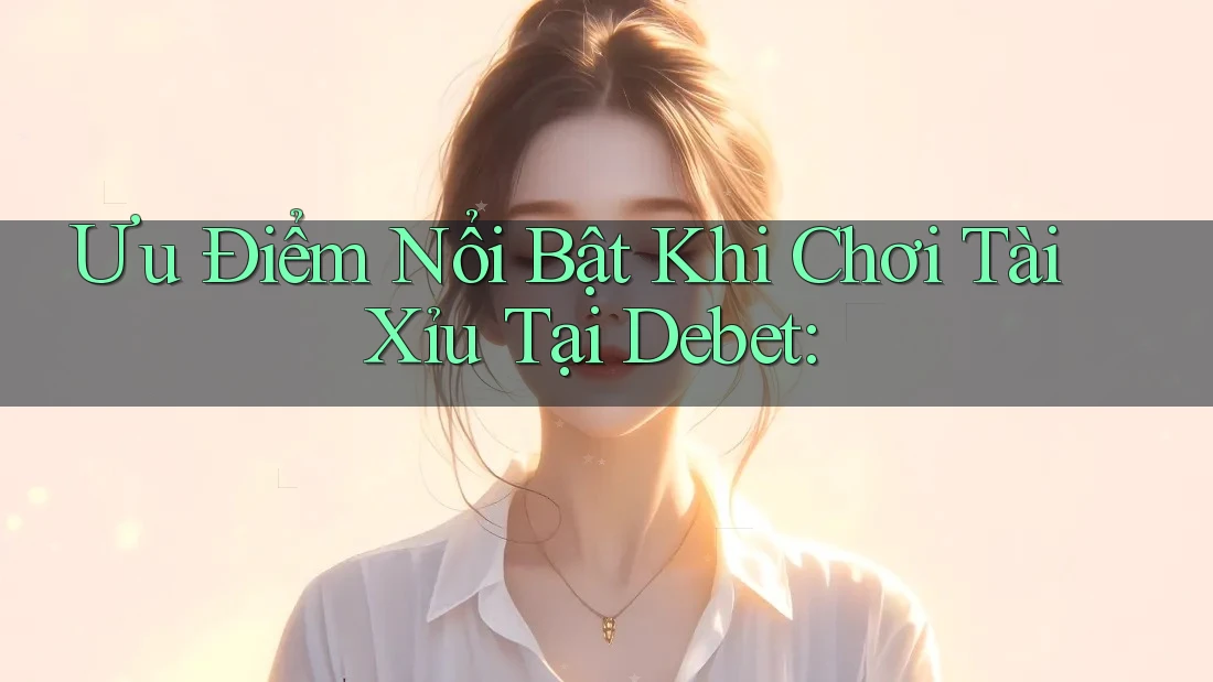 Ưu Điểm Nổi Bật Khi Chơi Tài Xỉu Tại Debet: